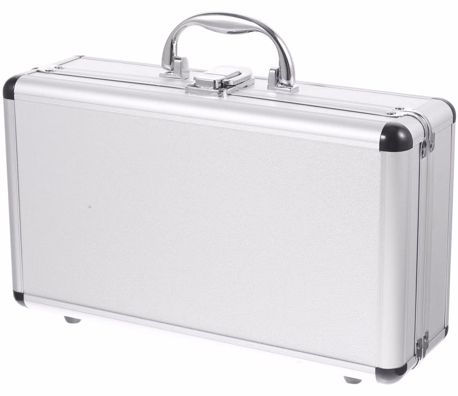 Valigetta per attrezzi in alluminio, bianca, dimensioni 30x30x30 centimetri, resistente all'acqua, valigetta portatile per lo stoccaggio