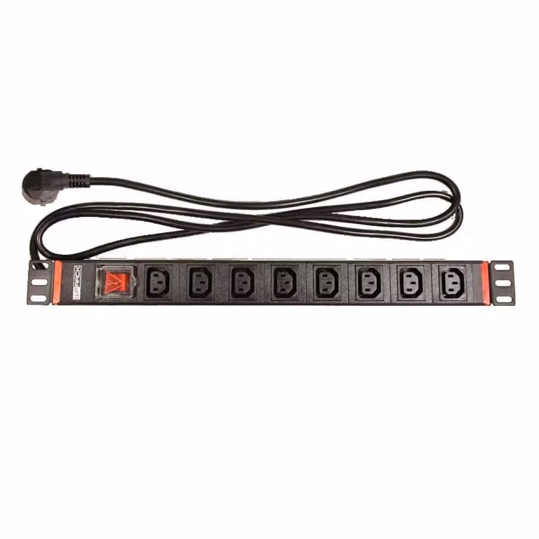 Prese multiple IEC C13 a 8 vie, 19 pollici, 1U – PDU in alluminio da 16 A