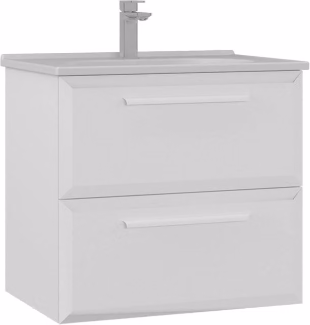Mobile lavabo "Nuvola 65 v2" - 65 x 50 x 62 cm - Bianco