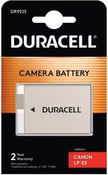 Duracell Li-Ion batt. 1020 mAh per Canon LP-E5