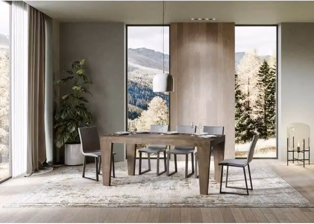 Tavolo allungabile moderno ITAMOBY Spimbo Premium in laminato MDF marrone L: 180-440 cm, P: 90 cm – 1