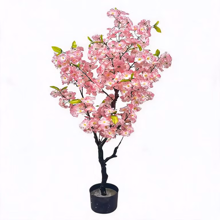 Albero di ciliegio artificiale, design realistico, senza manutenzione, altezza 120 cm