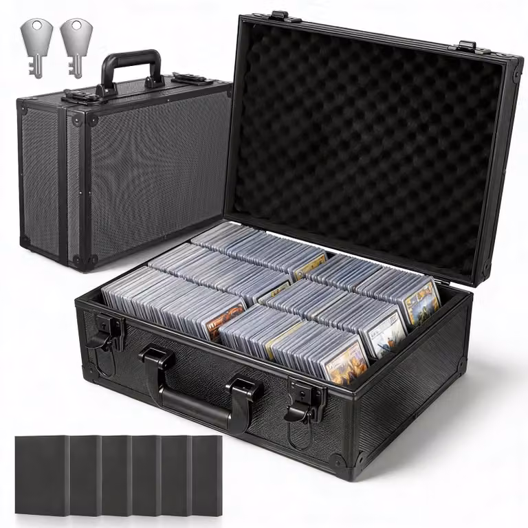 Contenitore per collezionare carte da gioco, con scomparti per un massimo di 600 pezzi