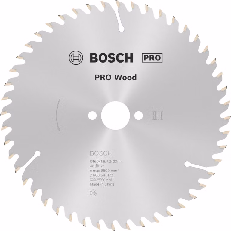 Disco circolare per legno Bosch, 1 pezzo, dimensioni 160 x 1,8 x 20 mm, tipo T48