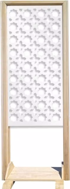 Signorbit CROSS Separè Paravento modulabile in Legno e PVC Colore: bianco L 70 cm x H 190 cm x P 50 cm – 1