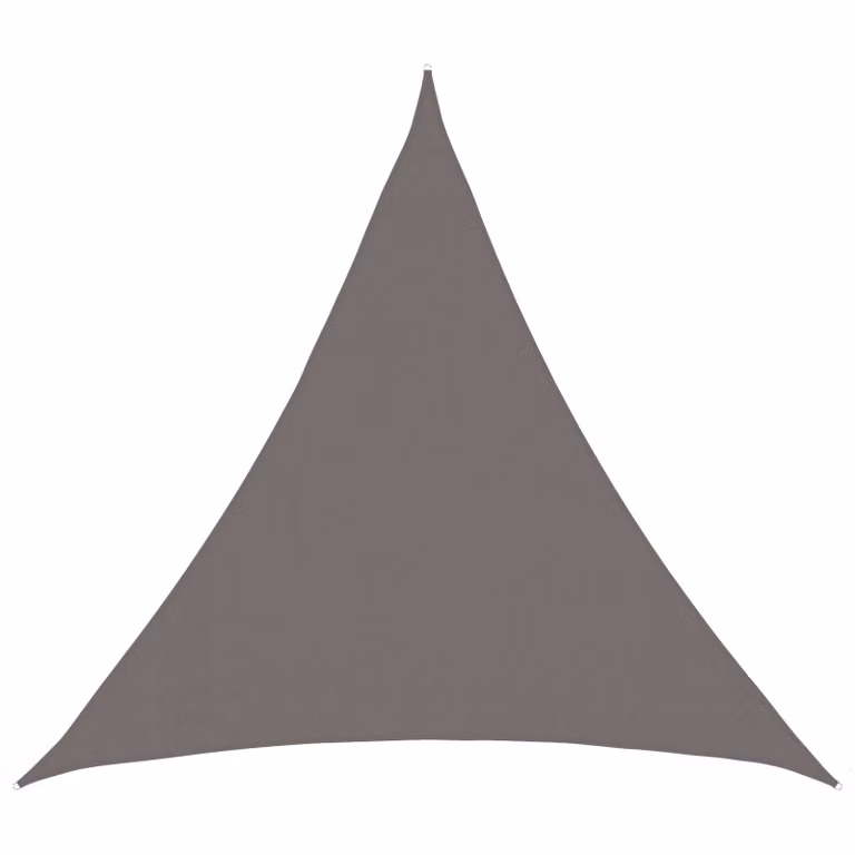 Telo Ombra Triangolare vidaXL in HDPE Grigio Chiaro 2 x 2 x 2 m