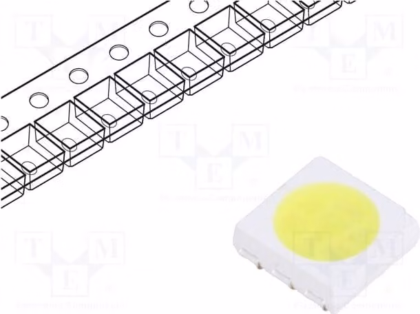 5 LED, 5000-6000K, bianco freddo, tecnologia SMD, 8500÷9500 mcd, 18 lm, 5050, angolo di emissione 120°, 60 mA, modello FYLS-5050LUWC