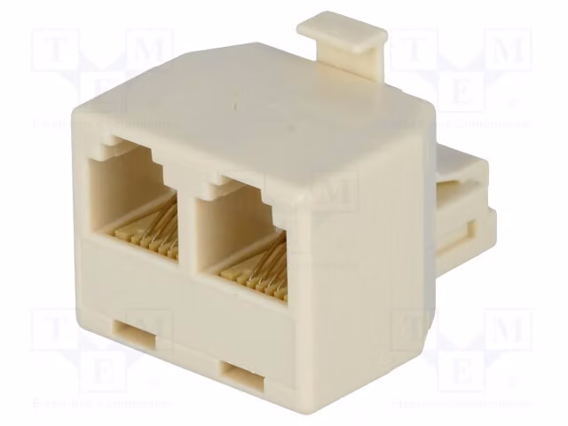 1x Sistema di distribuzione: 2 connettori RJ11 a 6 poli e 4 contatti, 2 connettori RJ11, connettori RJ