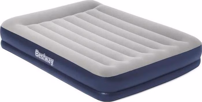 Materasso gonfiabile, BESTWAY, 2 persone, 203 x 152 x 36 cm, pompa elettrica integrata, blu/grigio chiaro