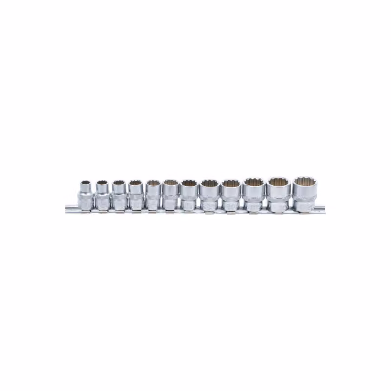 Set di chiavi a bussola BGS esagonali a bussola quadra 10 mm (3/8") SW 8 - 19 mm 12 pezzi - 9105