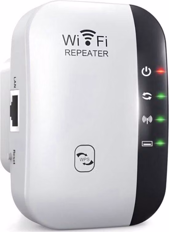 Amplificatore Wi-Fi da 300 Mbps con presa di corrente, bianco