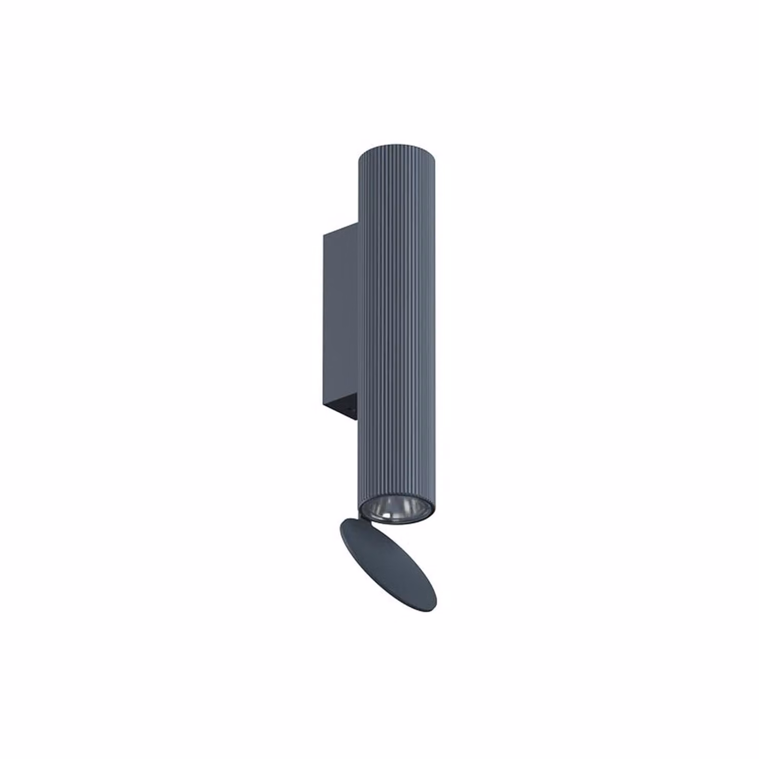Flos - Flauta H225 Riga - Lampada da parete o soffitto - Acciaio Blu