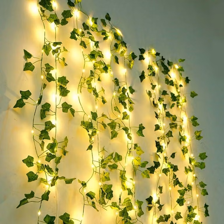Catena luminosa a LED solare, 10 metri, 100 LED bianco caldo