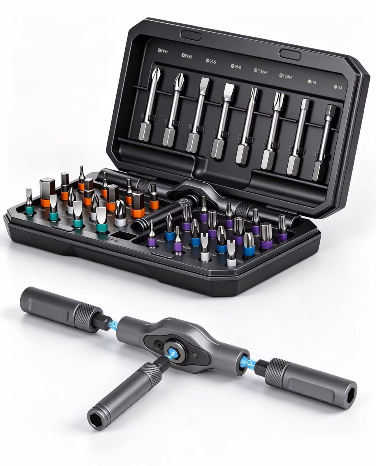 Omgoods - Set di cacciaviti multifunzione 42-in-1 per diverse attività