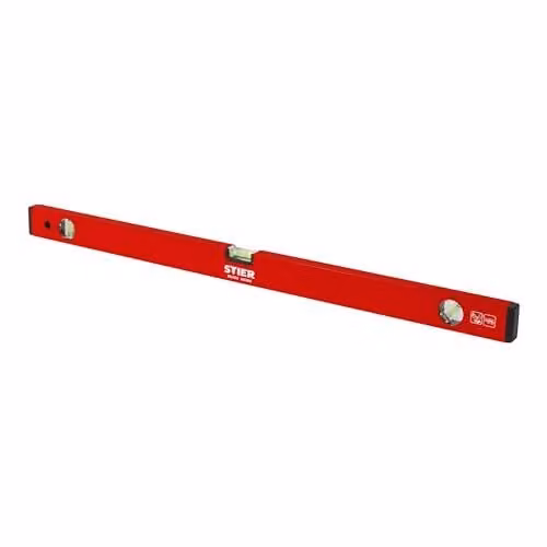 Livella STIER 80 cm alluminio ± 1,0 mm/m tre fiale