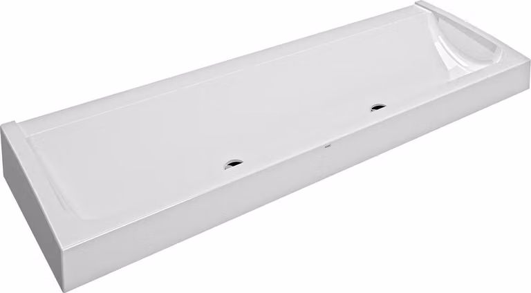 Lavandino KWC AR, FUTURA exclusive, MIRANIT, 1800x170x570 mm, 2 valvole di scarico