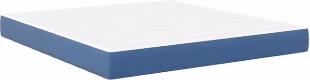 Letto matrimoniale | Letto per adulti | Materasso da Letto con materasso Blu 180 x 200 cm Tessuto