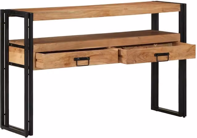 Tavolo Consolle | Tavolo d'Ingresso 120 x 33 x 75 cm Legno di Acacia Massello
