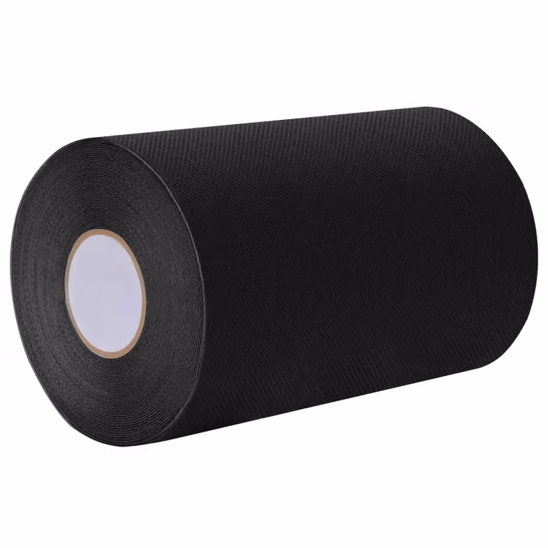 vidaXL Nastro adesivo per erba sintetica nero in poliestere L: 15 cm, Lunghezza: 10 m