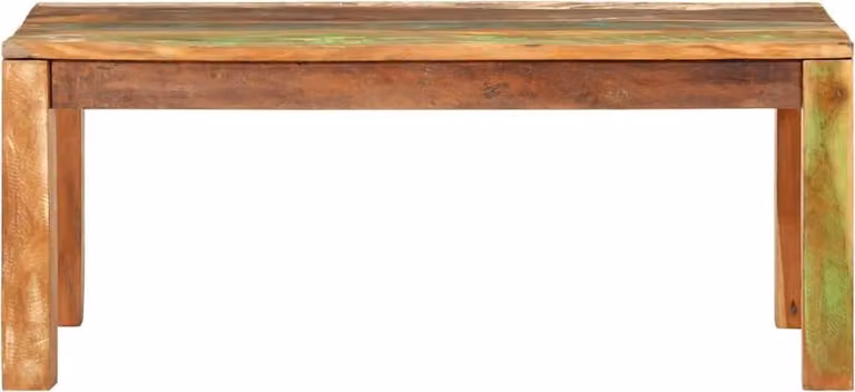 vidaXL Tavolino 110x55x40 cm in legno massiccio di recupero