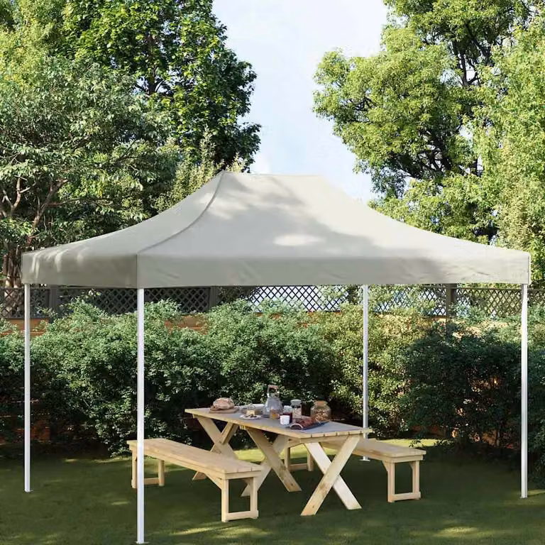 Maison Exclusive - Telo per tendone da festa 4,5x3 m color crema 270 g/m²