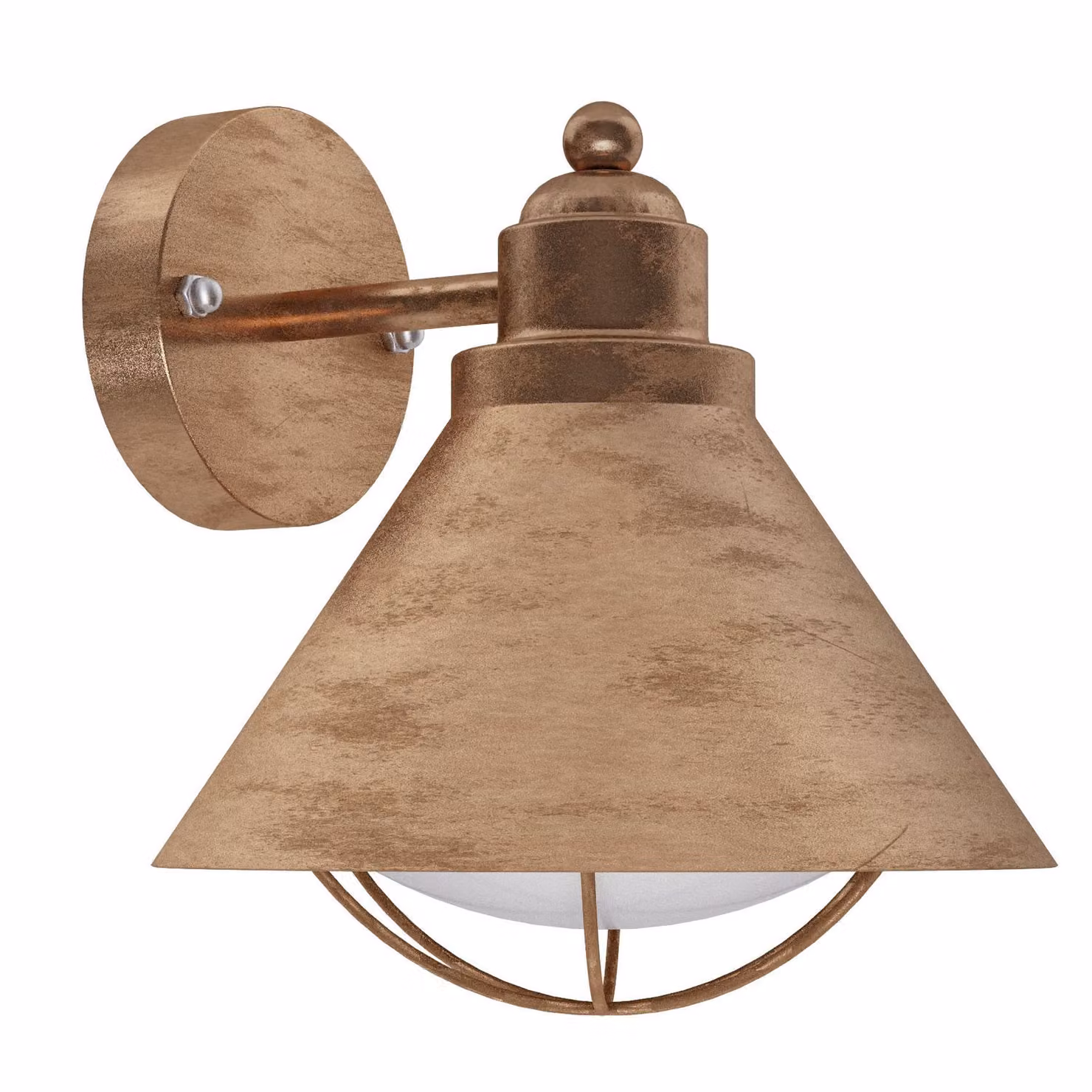 EGLO BARROSELA, Lampada da parete esterna, Ottone, Plastica, IP44, Classe energetica I, Bianco