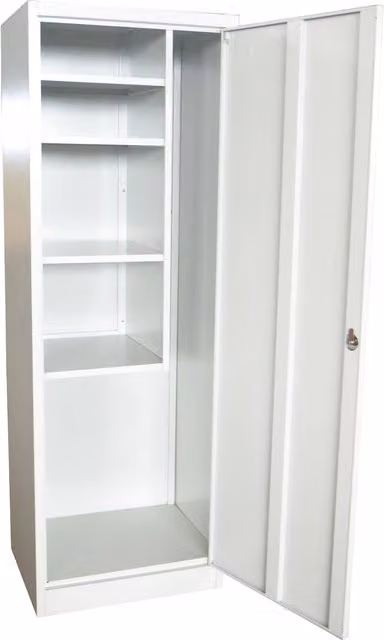 Armadio Multiuso Portascope 4 Ripiani in Metallo Fadi Grigio