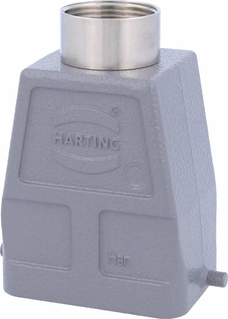 HARTING Han 6B Custodia con manicotto alta, 1xPG21 uscita cavo diritta, per 1 staffa (nella parte inferiore) Vite PG21