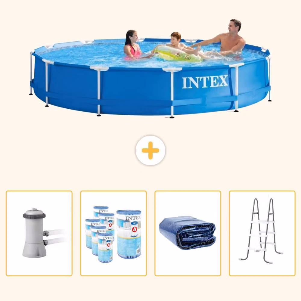 Piscina fuori terra a struttura - 366x76 cm - 5 pezzi - Modello SCB95