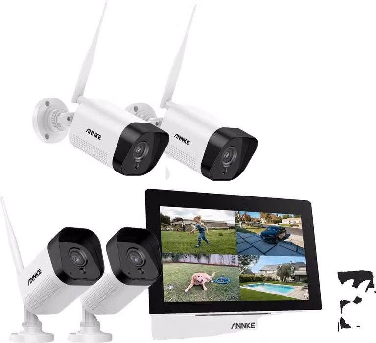 Telecamera di sicurezza, risoluzione 3MP, audio bidirezionale, I51CN 4PCS 64G SD