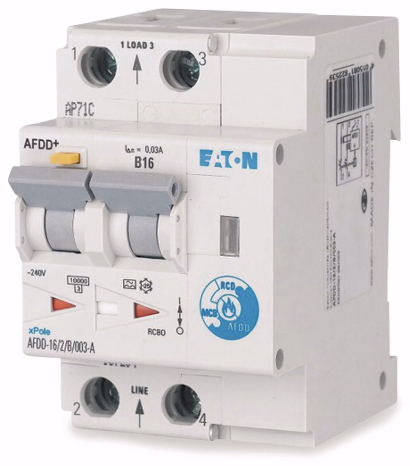 Eaton AFDD-16/2 / B / 003-A interruttore automatico 2P (187204)