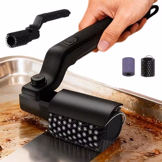 Pulitore elettrici per barbecue a 3 velocità - Lunghezza 426 cm - Nero