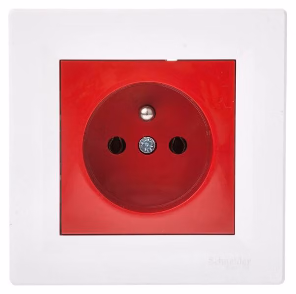 Prese singole Asfora con/senza cornice rossa e bianca, modello EPH2800421