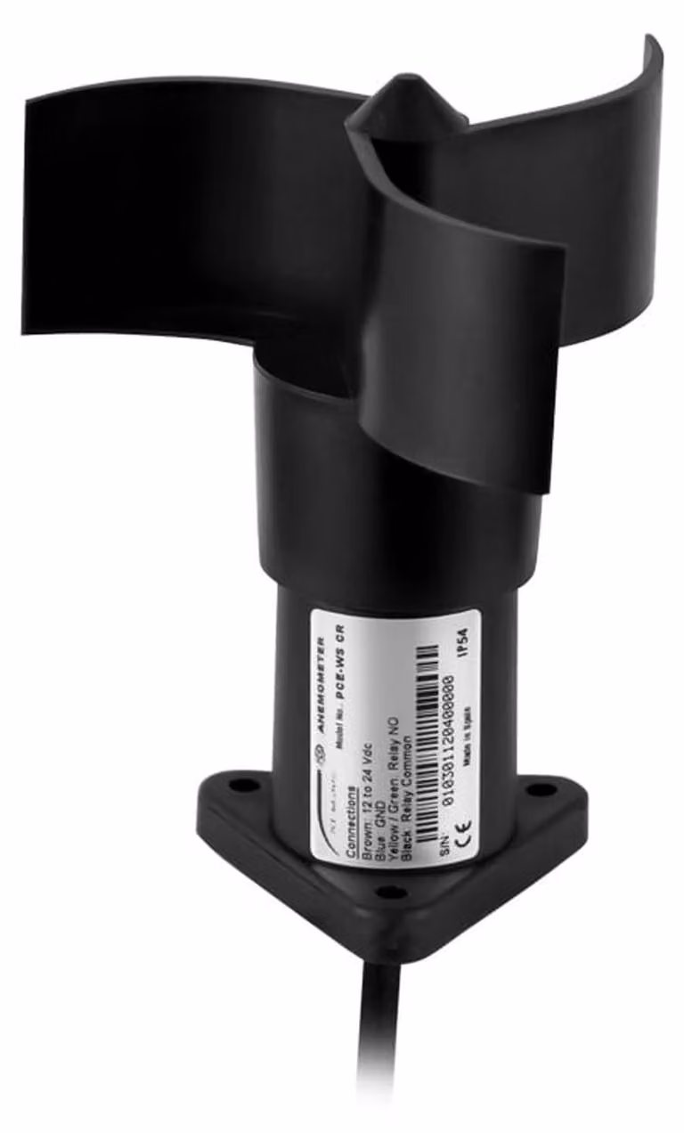 PCE Instruments PCE-WS CR, Strumento meteorologico, Anemometro, 0 - 50 m/s, m/s, km/h, precisione del 3%, display LCD