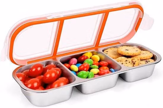 Armadio in acciaio leggero con 3 scomparti, capacità di 600 ml, chiusura a rotazione, organizer per la cucina, ideale per uso domestico