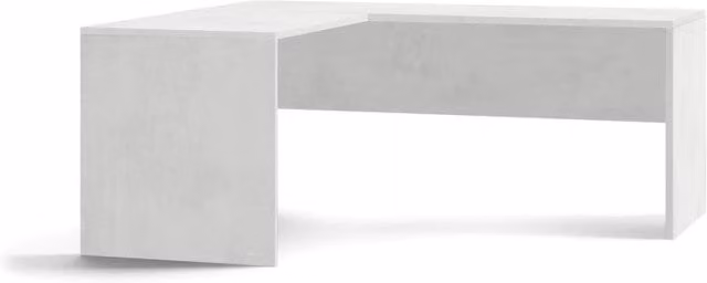 Scrivania Angolare Sx L180 In Kit Ossido Bianco cm 180x169x76h - Sarmog