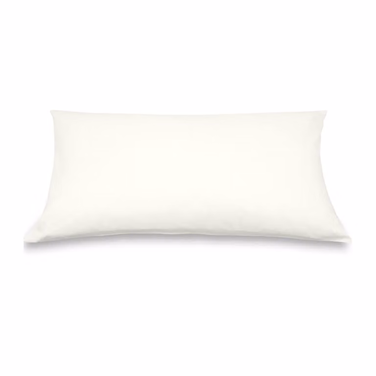 Federa copricuscino DaunenStep Oasi Deluxe in cotone bianco