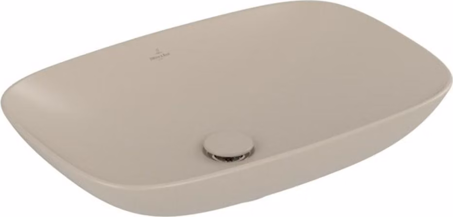 Villeroy & Boch Loop&Friends - Lavabo da appoggio, 620x420 mm, senza sfioratore, CeramicPlus, Almond 4A5001AM