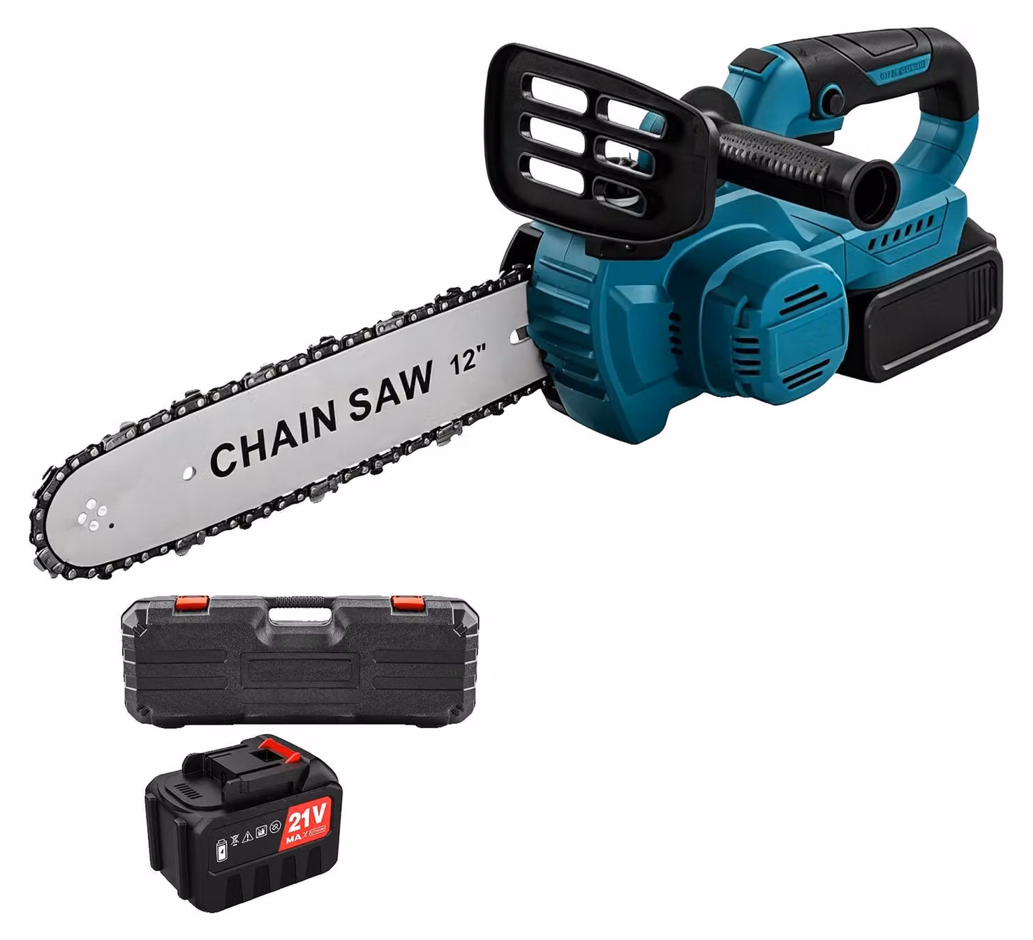 Troncatrice a catena elettrica a batteria, potenza 1500W, motore brushless, 1 batteria, spina di tipo EU