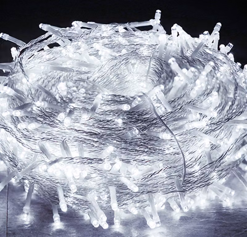 Jopassy 30m 300 LED luci fiabesche luci di Natale illuminazione luce impermeabile, bianco freddo