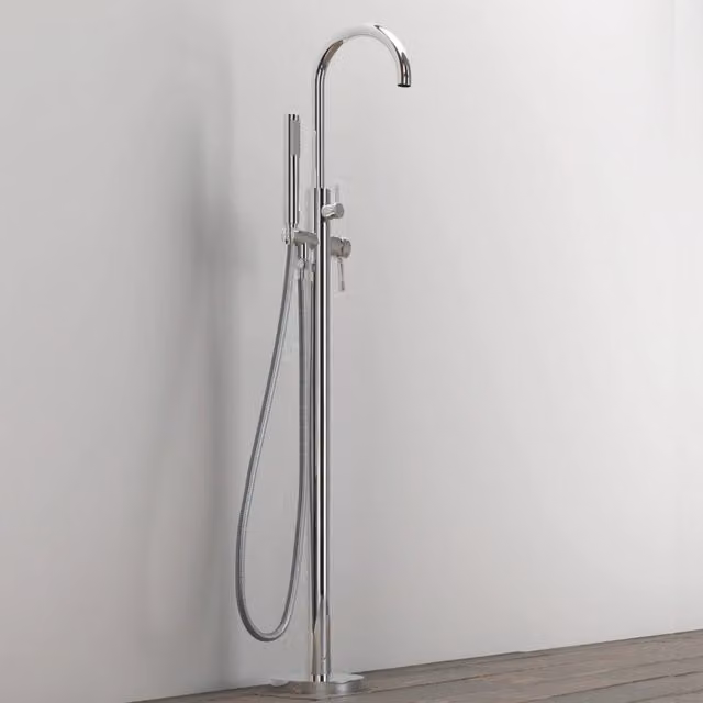 Gruppo vasca 001 rubinetto incasso pavimento vasche free standing ottone
