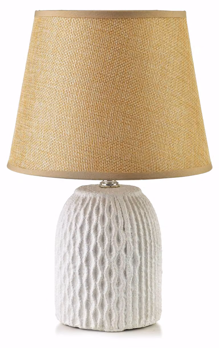 Lampada da tavolo Leti Grey, dimensioni 10,5 x 20 x 28,5 cm
