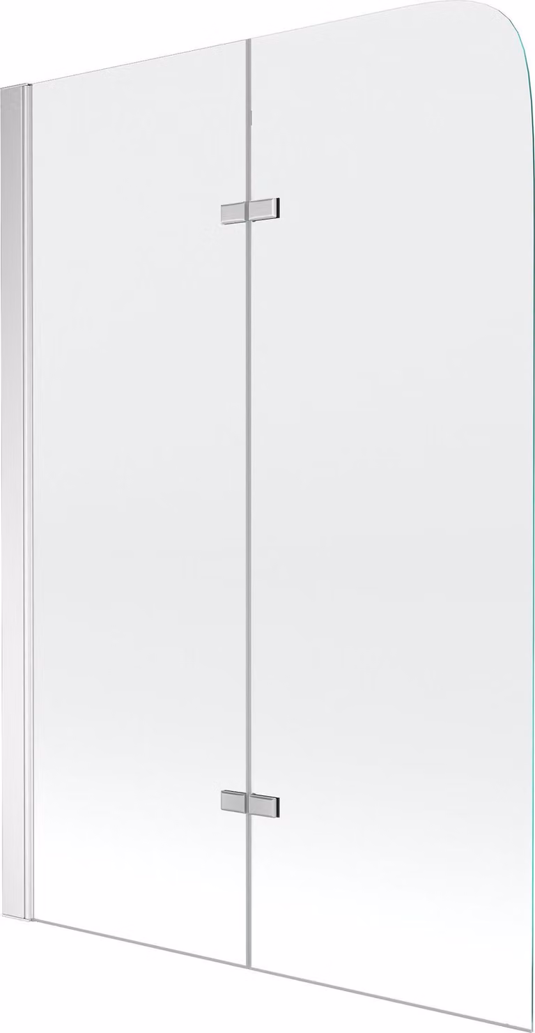 Mexen Felix paratia per vasca da bagno a 2 ante 80 x 140 cm, trasparente, cromo - 890-080-002-01-00