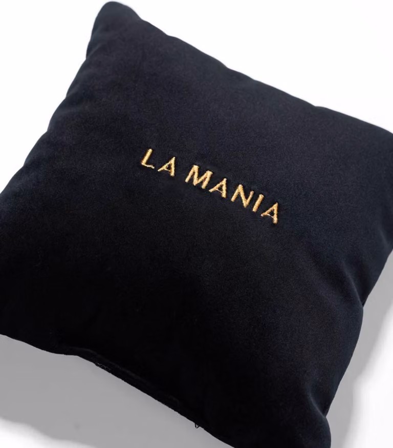 Cuscino per cani nero e oro