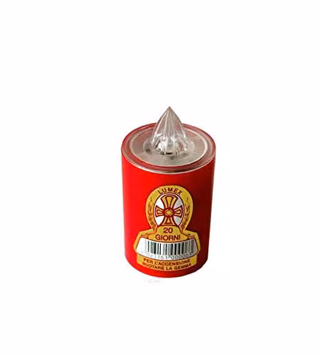 Cero Votivo Lumi Batteria Gg 40  Slim  Bianco Ater