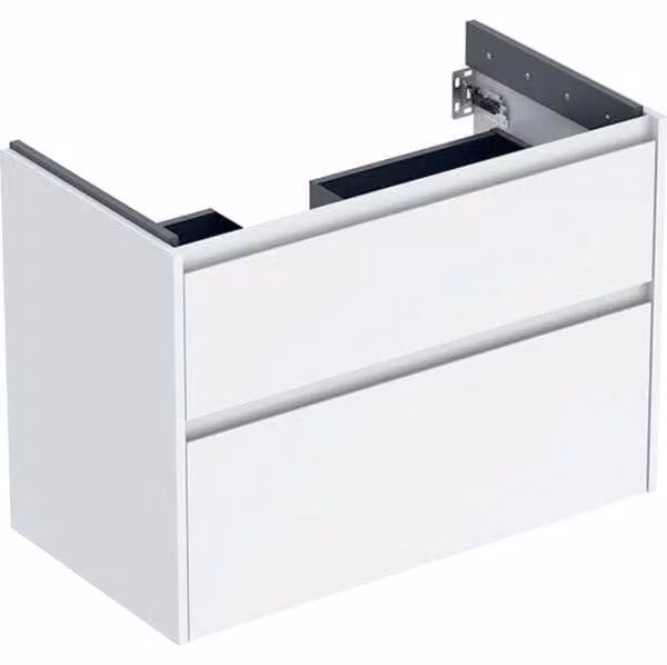 Geberit Renova Plan armoire sous lavabo, avec deux tiroirs, 84,6x60,6x44,6cm, 504.031.01.1, 504.031.01.1