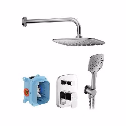 Sistema doccia con doccetta e soffione RAVAK 10° Free cromo X07S011