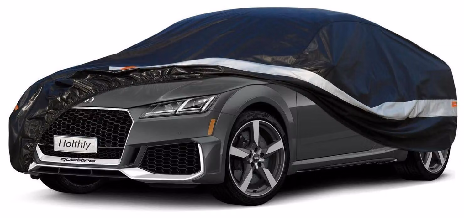 Copertura per auto a 10 strati, 100% impermeabile, di colore nero, adatta per Mazda MX5, Audi TT, FIAT 124 Spider