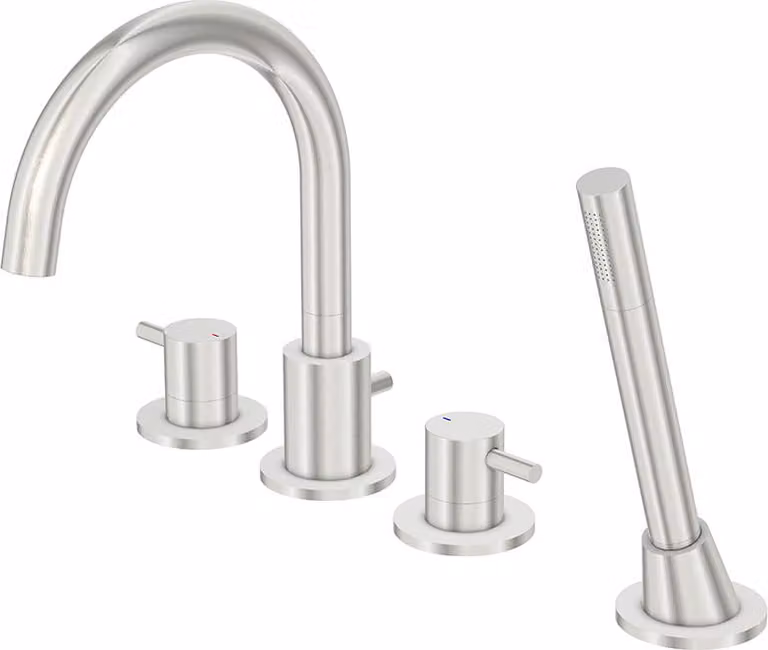 Steinberg Série 100 robinetterie de baignoire, montage sur bord de baignoire, 4 trous, saillie : 192mm, 1002400BN, 1002400BN