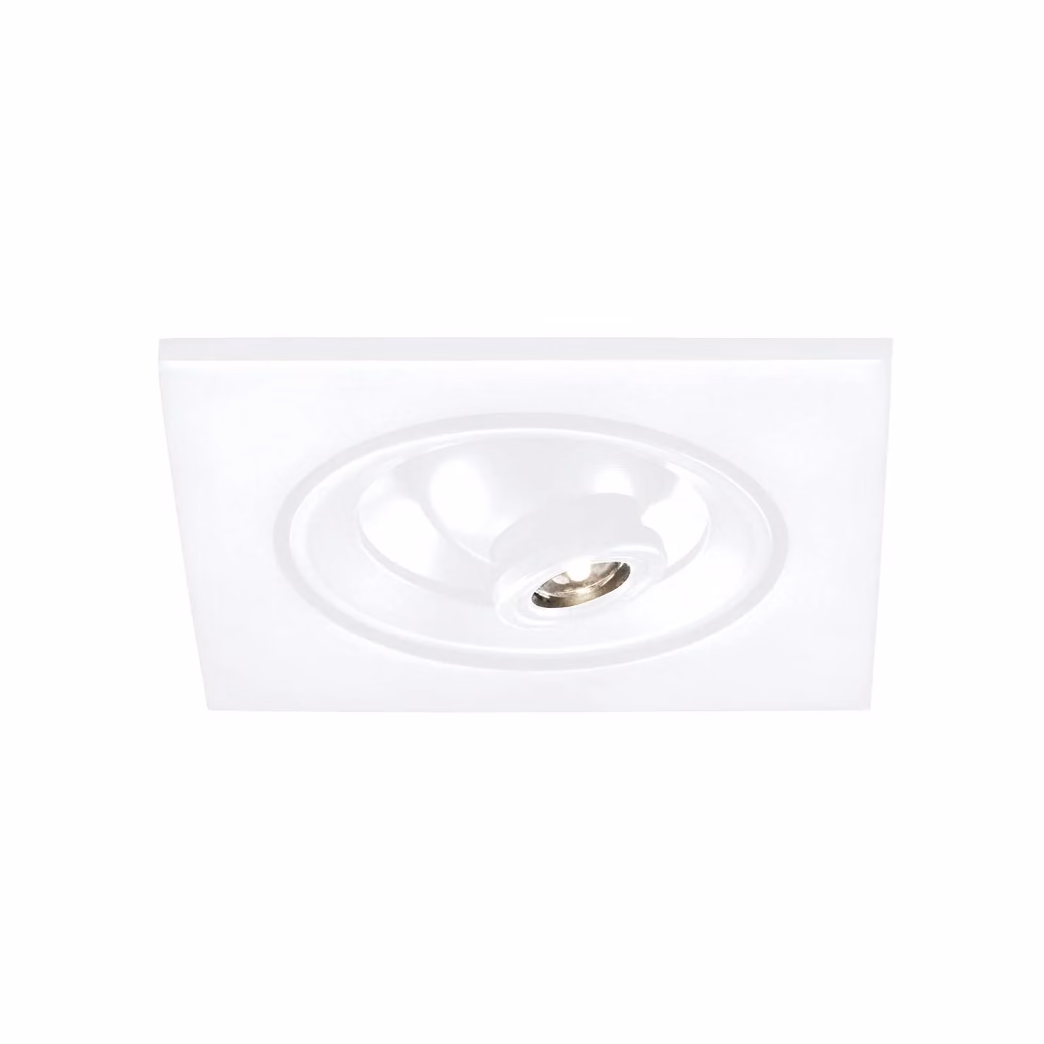Egger Licht Faretto LED da incasso Riga Zooom di EGG, angolare, bianco, 2700K Zooom, dimmerabile, Bianco / Opale, Corridoio, Alluminio, Moderno, Downlight